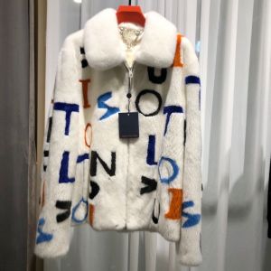 Faux fur jacket Louis Vuitton White size 38 FR in Faux fur - 24454119