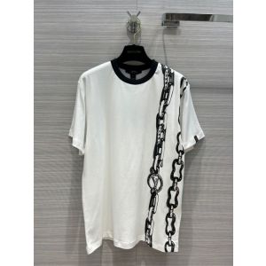 Shop Louis Vuitton Chain print t-shirt dress (1A9NPZ) by SkyNS