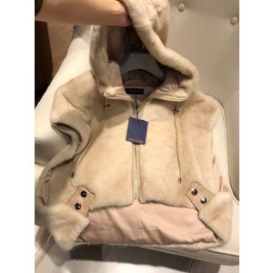 Compare prices for LV Electric Intarsia Mink Fur Jacket (1A7Y5V