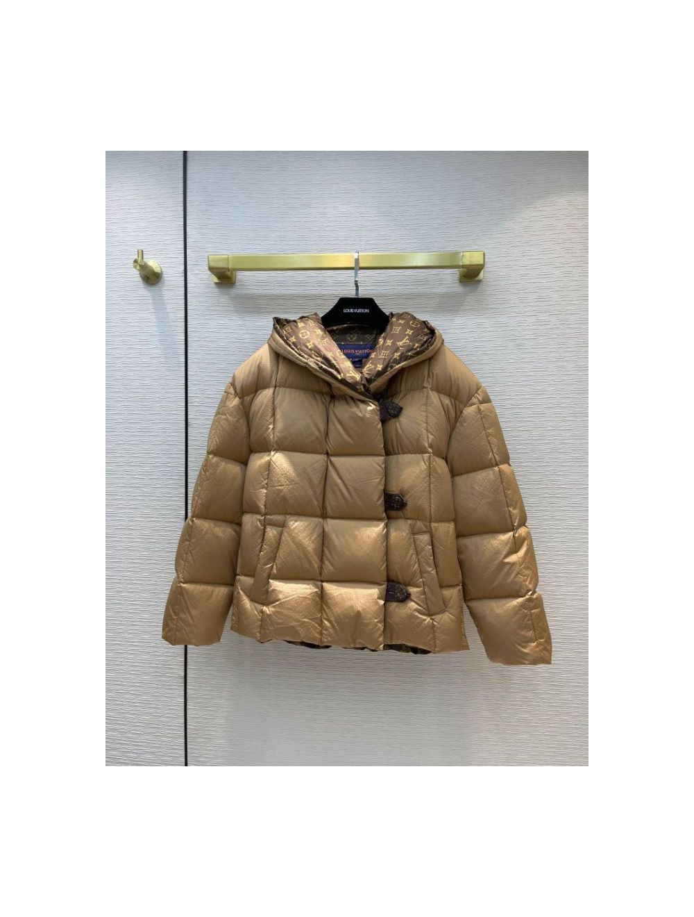 Shop Louis Vuitton 2021-22FW Travel stamp down jacket (1A9B0P) by lufine