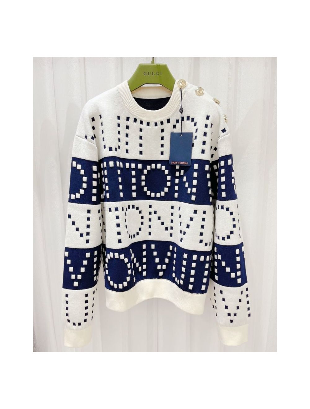 Shop Louis Vuitton 2023-24FW Crew Neck Pullovers Wool Long Sleeves Logo  Luxury Sweaters (1ABIYO) by Sincerity_m639